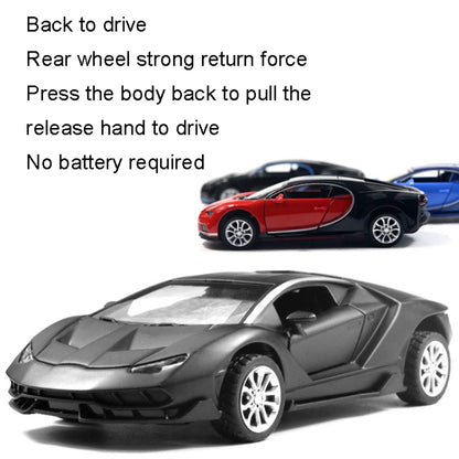 1:36 Simulation Alloy Sports Car Model Children Toy Car Baking Cake Decorative Ornament(Matte Black) - Model Toys by buy2fix | Online Shopping UK | buy2fix