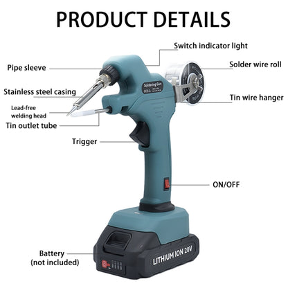 NL106CL DC 18~21V Cordless Soldering Iron Fast Welding Tools For DEWALT - Electric Soldering Iron by buy2fix | Online Shopping UK | buy2fix