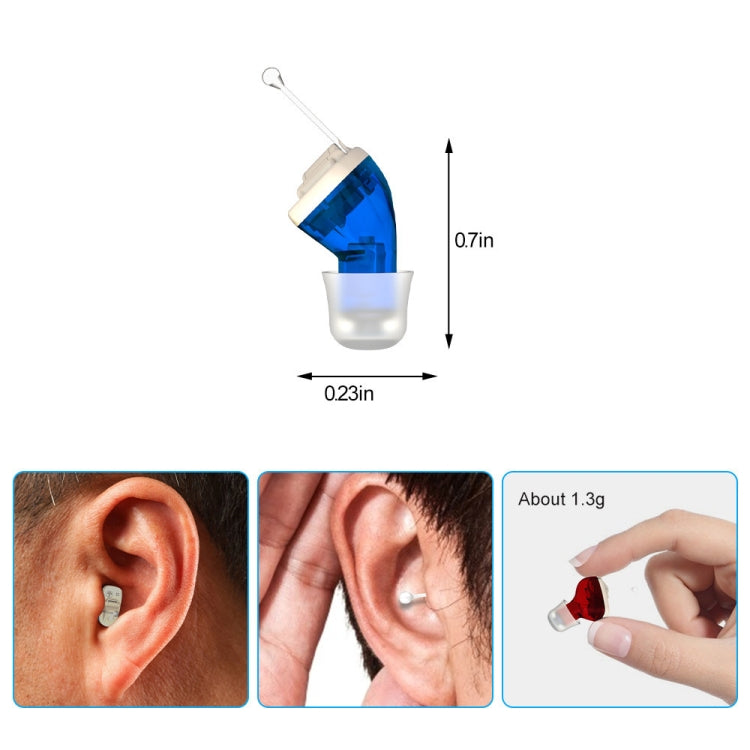 AN127 Invisible In-Ear Hearing Aid Sound Amplifier For The Elderly And Hearing Impaired(Skin Color Right Ear) - Hearing Aids by buy2fix | Online Shopping UK | buy2fix