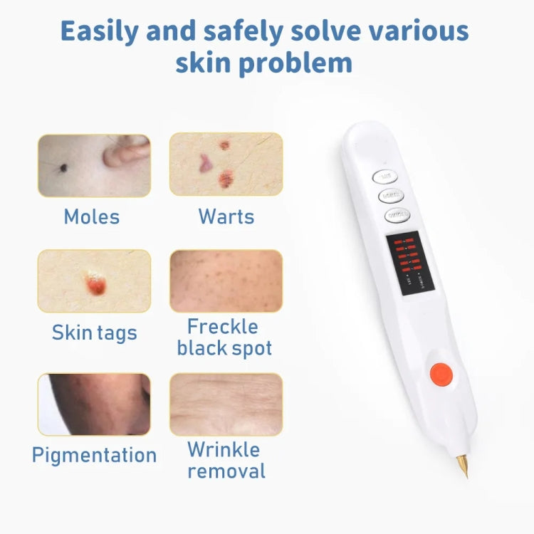 Spot Mole Pen Spot Removal Instrument Home Beauty Instrument, Spec: UK Plug-in Model(White) - Beauty Instrument by buy2fix | Online Shopping UK | buy2fix