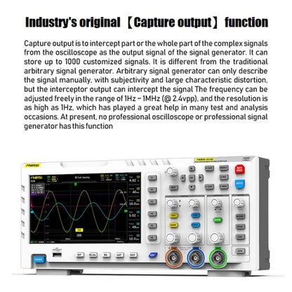 FNIRSI 2 In 1 Dual-Channel 100M Bandwidth Digital Oscilloscope 1GS Sampling Signal Generator, EU Plug 1014D - Digital Multimeter by FNIRSI | Online Shopping UK | buy2fix