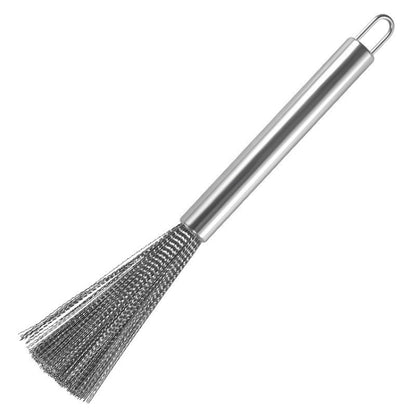 Cookware Scrubber Brush Stainless Steel Cleaning Brush for Pots, Frying Pans, 24cm - Cleaning Tools by buy2fix | Online Shopping UK | buy2fix