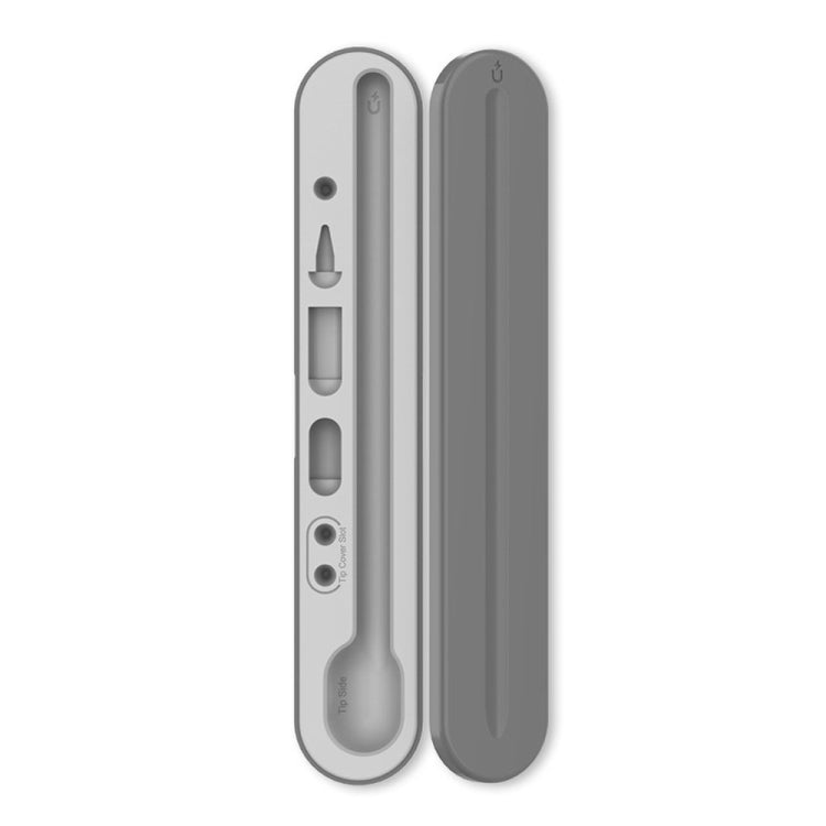 AahStyle PT121 For Apple Pencil 1 / 2 Magnetic Storage Convenient Pen Box(Gray) - Pencil Accessories by AahStyle | Online Shopping UK | buy2fix