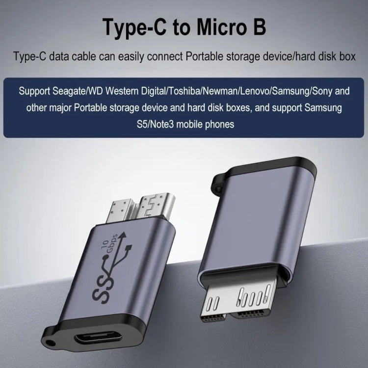 USB Female Transfer Micro B Male Adapter USB Link HDD Enclosure Interface Converter - Cable & Adapters by buy2fix | Online Shopping UK | buy2fix