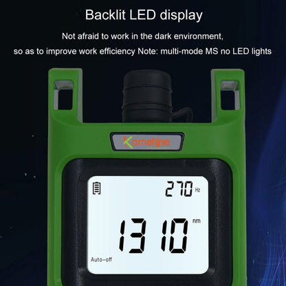 Komshine Handheld Laser Light Source Fiber Tester with LED Backlight, Model: KLS-35-M - Fiber Optic Test Pen by Komshine | Online Shopping UK | buy2fix