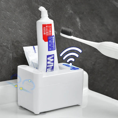 Smart Induction Toothpaste Squeezer Electric Automatic Toothpaste Dispenser, Spec:  Rechargeable  White - Toothpaste Squeezing Device by buy2fix | Online Shopping UK | buy2fix