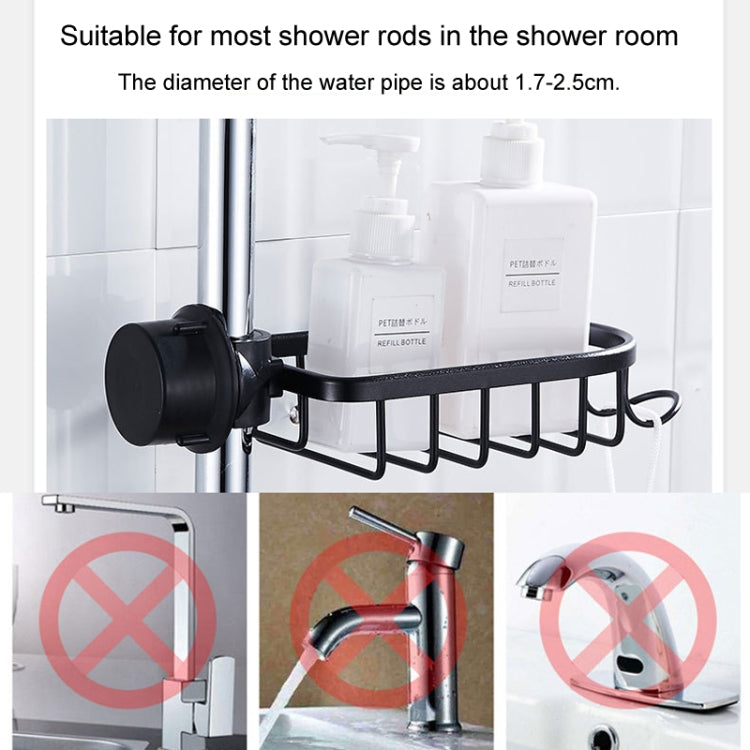 Kitchen Faucet Shelf No-Punch Sink Rag Drainage Basket Sponge Drainage Storage Rack, Style: A Black - Shelf by buy2fix | Online Shopping UK | buy2fix