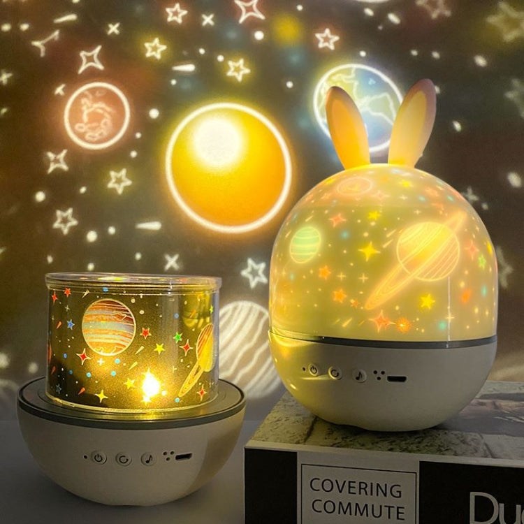 Rotatable Cartoon Atmosphere Projection Lamp Music Night Light, Spec: Plug-in Model(Rabbit) - Projection Lamp by buy2fix | Online Shopping UK | buy2fix