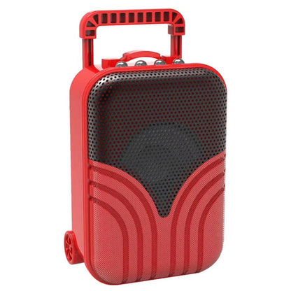 X1 Mini Trolley Case Bluetooth Speaker Retro Card Radio Portable Audio, Color: Red - Mini Speaker by buy2fix | Online Shopping UK | buy2fix