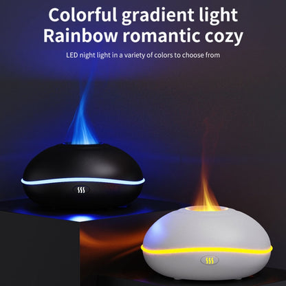 SD13 200ML Car USB Flame Aromatherapy Diffuser Home LED Night Light Silent Mist Humidifier(Black) - Air Purifiers & Accessories by buy2fix | Online Shopping UK | buy2fix