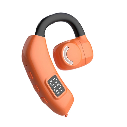 Bluetooth Headset Digital Display Hanging Ear OWS Stereo Sports Earbuds(Orange) - Bluetooth Earphone by buy2fix | Online Shopping UK | buy2fix