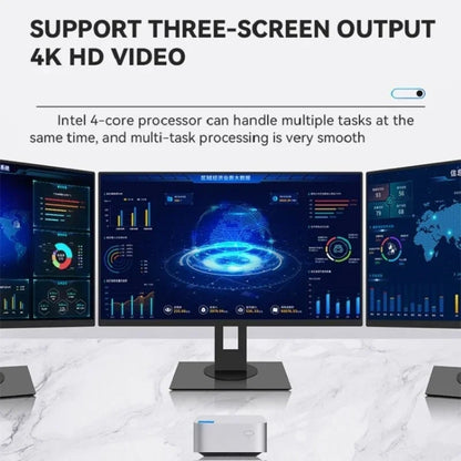 T8Plus Alder Lake-N100 4K Dual Band WIFI Bluetooth Office Game Portable Mini PC, Spec: 8G 128G EU Plug - Windows Mini PCs by buy2fix | Online Shopping UK | buy2fix
