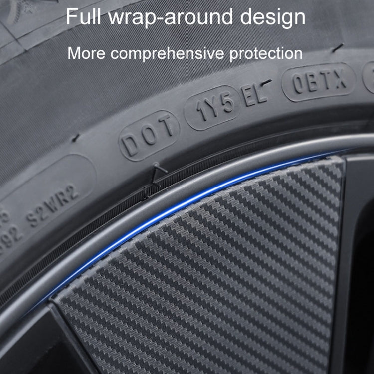 28pcs /Set For Tesla Model 3 Tire Sticker Modification Protective Film, Style: Bright Black - Decorative Sticker by buy2fix | Online Shopping UK | buy2fix