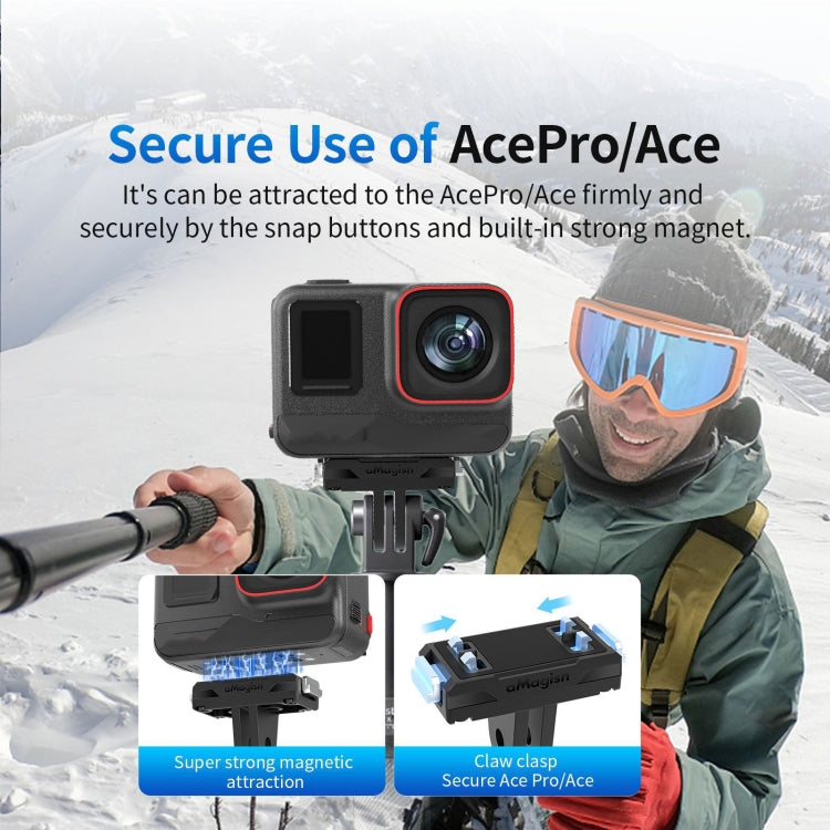 For Insta360 Ace / Ace Pro aMagisn Magnetic Quick Release Plastic Accessories Sports Camera Accessories - Others by aMagisn | Online Shopping UK | buy2fix