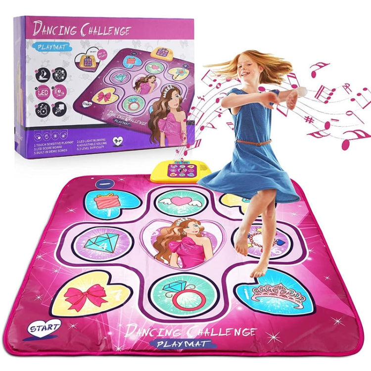 Children Music Dance Mat Electronic Music Dancing Game Pad Music Box Toys(Pink Purple) - Music Toys by buy2fix | Online Shopping UK | buy2fix