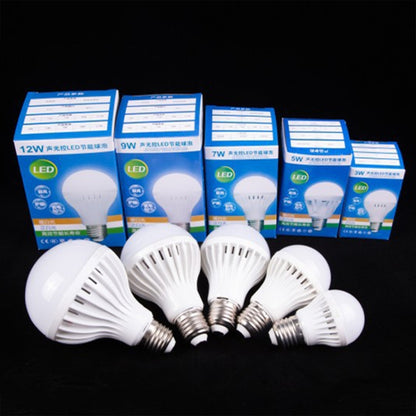 E27 LED Sound/Light Control Bulb Stair Corridor Human Body Sensor Light, Power: 3W(Premium) - LED Blubs & Tubes by buy2fix | Online Shopping UK | buy2fix