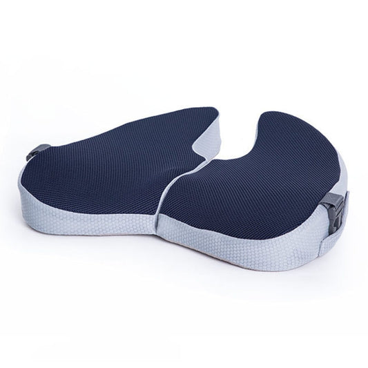 BEWALKER Foldable Travel Seat Cushion Memory Foam Breathable Chair Cushion(Navy) - Cushions & Pillows by BEWALKER | Online Shopping UK | buy2fix