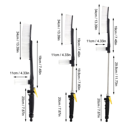 High Pressure Car Wash Nozzle Soft Bristle Long Handle Brush Foam Bottle Tool Set, Specification: Set 2 - Car washing supplies by buy2fix | Online Shopping UK | buy2fix