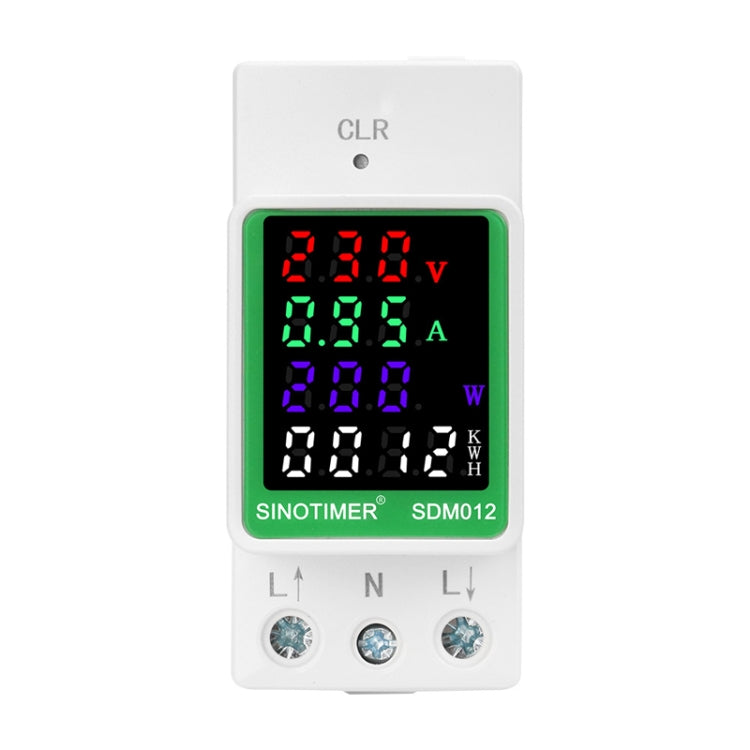 SINOTIMER DIN Rail AC Digital Display Current Voltage Power Electricity Multi-Function Tester, Model: SDM012-RS485 - Current & Voltage Tester by SINOTIMER | Online Shopping UK | buy2fix