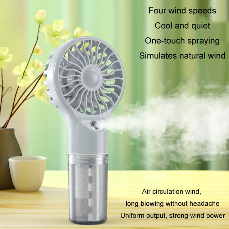 USB Rechargeable Handheld Misting Fan Portable Hydration Electrical Fan(Yellow) - Electric Fans by buy2fix | Online Shopping UK | buy2fix