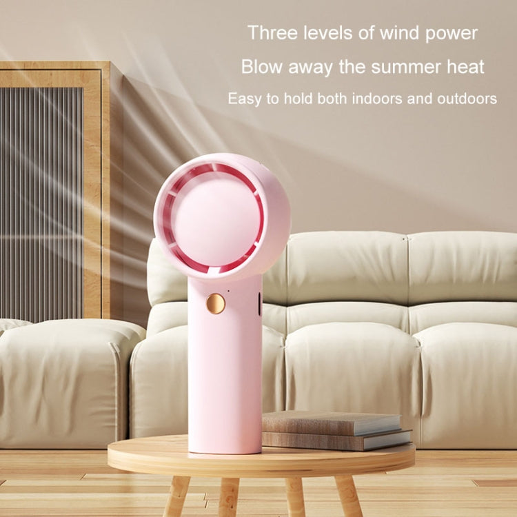 Mini Turbo Handheld Electrical Fan Portable USB Rechargeable Small Fan(Pink) - Electric Fans by buy2fix | Online Shopping UK | buy2fix