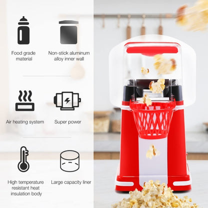 1200W Basket Popcorn Machine Electric Automatic Corn Popper 220V UK Plug - Popcorn Machiner by buy2fix | Online Shopping UK | buy2fix