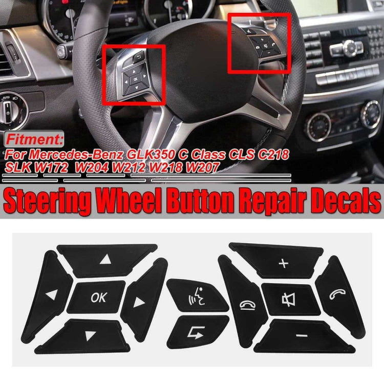 For Mercedes-Benz GLK350/C-Class CLS/C218/SLK/W172/W204K Steering Wheel Button Repair Sticker - Decorative Sticker by buy2fix | Online Shopping UK | buy2fix
