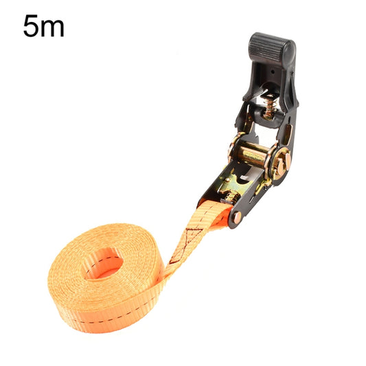 Motorcycle Ratchet Tensioner Cargo Bundling And Luggage Fixing Straps, Specification: Orange 5m - Towing Bars by buy2fix | Online Shopping UK | buy2fix