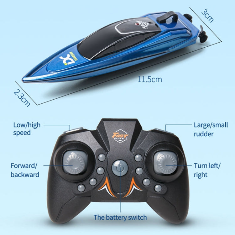 Children 2.4G Mini Remote Control Boat Summer Water Play Electrical Submarine Boys Toys(Blue) - RC Boats by buy2fix | Online Shopping UK | buy2fix