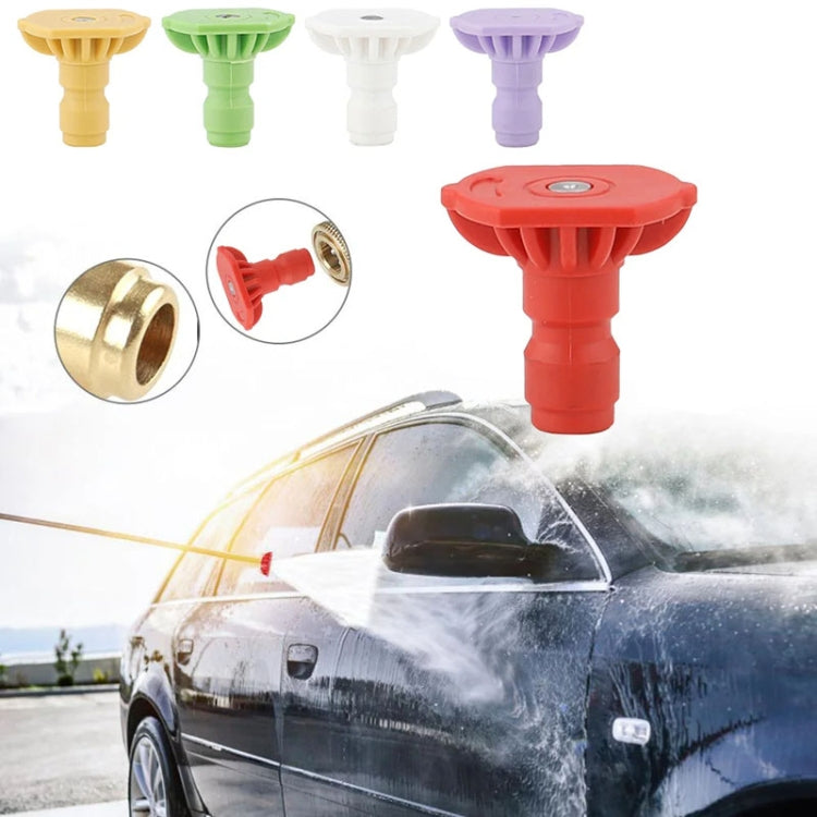 High-pressure Car Washer Nozzle Fan-shaped 1/4 Quick Plug Connector Water Rifle Parts, Specification: 15 Degree (1.4 Nozzle) - Car Washer & Accessories by buy2fix | Online Shopping UK | buy2fix