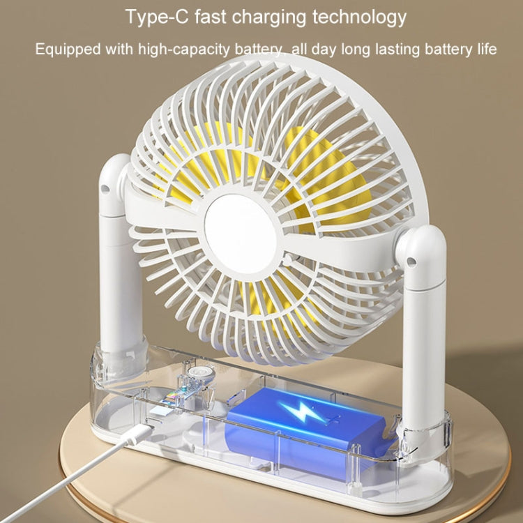 Portable Retractable USB Home Desktop Fan Large Wind Power Outdoor Ceiling Fan, Model: Charging Model - Electric Fans by buy2fix | Online Shopping UK | buy2fix