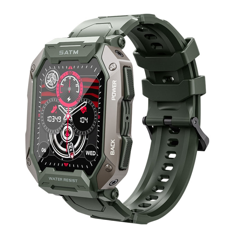 C20Plus 1.81-inch Health Monitoring Waterproof Bluetooth Call Smart Watch, Color: Green - Smart Watches by buy2fix | Online Shopping UK | buy2fix