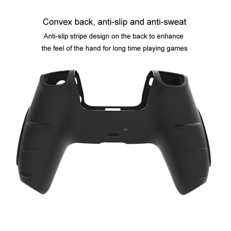 For PS5 Gamepad Silicone Protective Case Anti-Skid Soft Silicone Cover, Color: White - Cases by buy2fix | Online Shopping UK | buy2fix