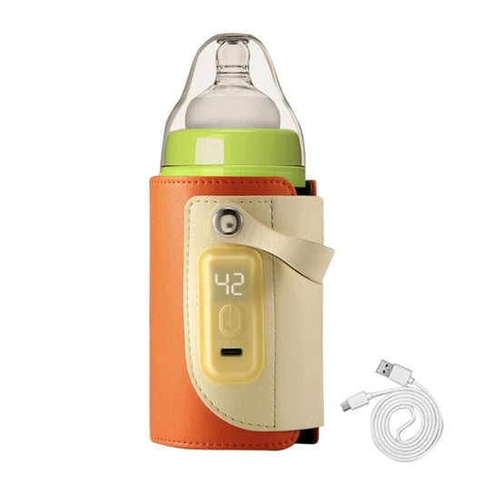 Baby Bottle Warmer Cover Outdoor Portable Milk Water Heater(Orange) - Baby Care by buy2fix | Online Shopping UK | buy2fix