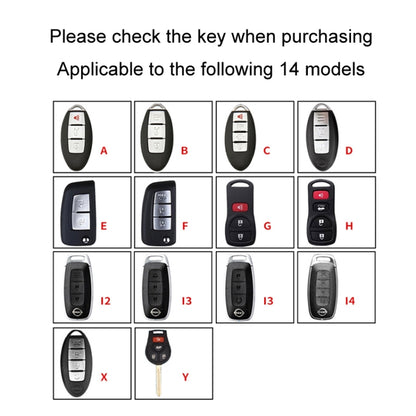 For Nissan Car Key Cover Keychain Anti-lost Number Plate, Style: I3 - Car Key Cases by buy2fix | Online Shopping UK | buy2fix