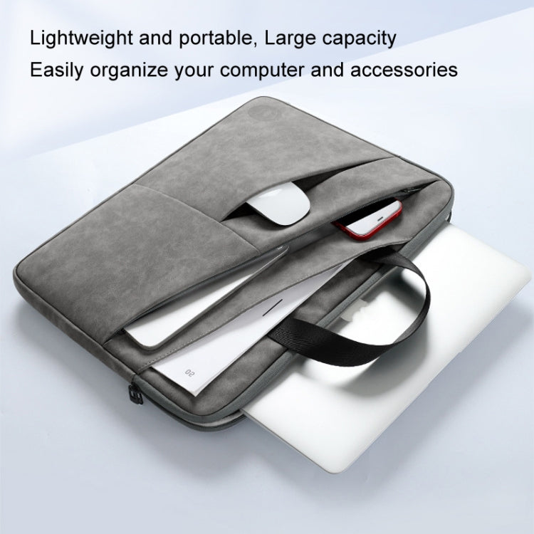 BUBM Portable Computer Bag Notebook Business Travel Bag, Size: 15 inch(Light Gray) - 15 inch by BUBM | Online Shopping UK | buy2fix