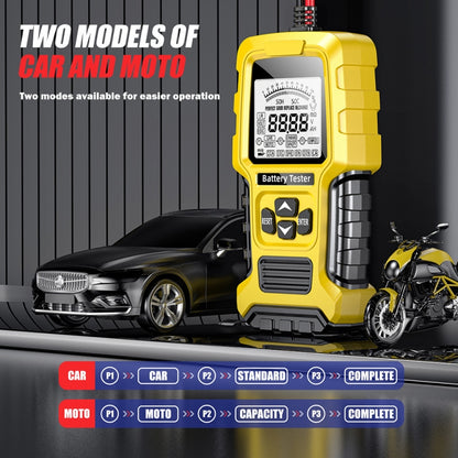 FOXSUR 12V/24V Automotive Lead-acid Battery Internal Resistance Rapid Analyzer(Yellow) - Electronic Test by FOXSUR | Online Shopping UK | buy2fix