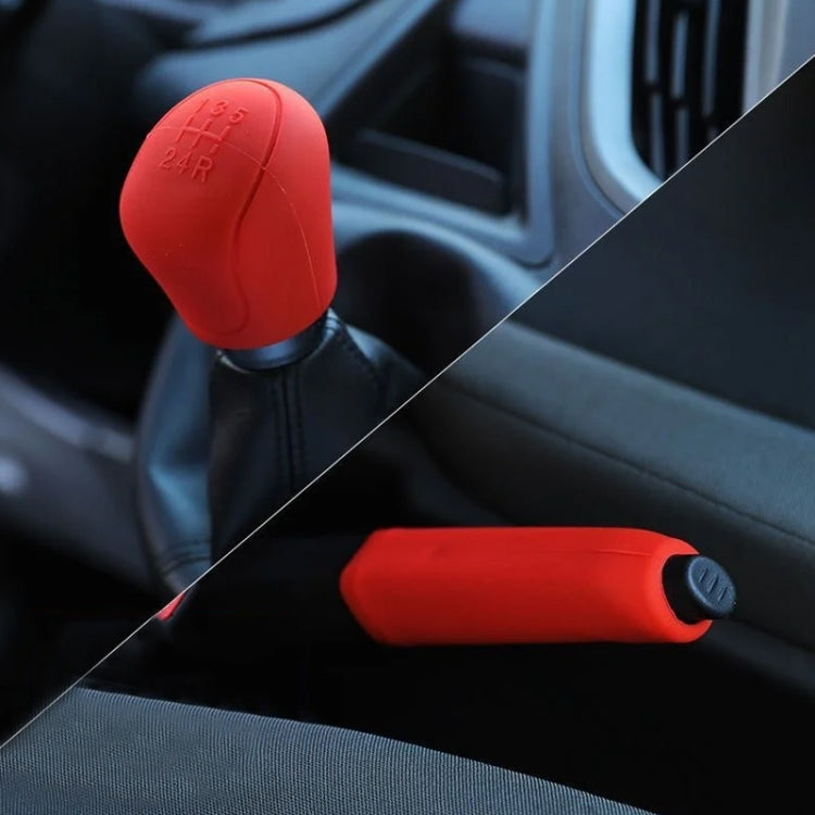 Automotive Silicone Manual Automatic Shift Lever Protective Cover, Size: Handbrake Gray - Shift Knob by buy2fix | Online Shopping UK | buy2fix
