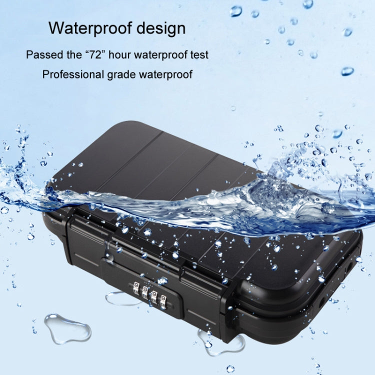 Outdoor Waterproof Beach Password Box Swimming Pool Cell Phone Keys Safe Deposit Box(Blue) - Safety Box by buy2fix | Online Shopping UK | buy2fix