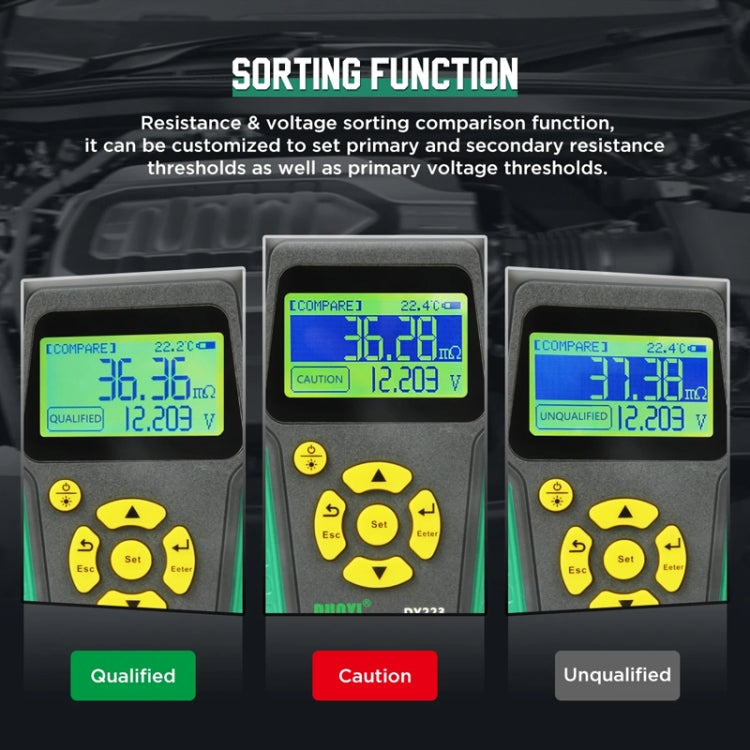 DUOYI DY223 Electrical Vehicle Voltage Testing And Fault Diagnostic Instrument(Test Clip+Guage Pen+Clip Base) - Electronic Test by DUOYI | Online Shopping UK | buy2fix