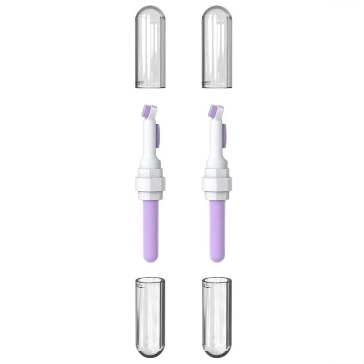 2pcs 3-in-1 Multi-purpose Bluetooth Earphone Cleaning Pen Keyboard Cleaning Brush(Purple) - Other Accessories by buy2fix | Online Shopping UK | buy2fix