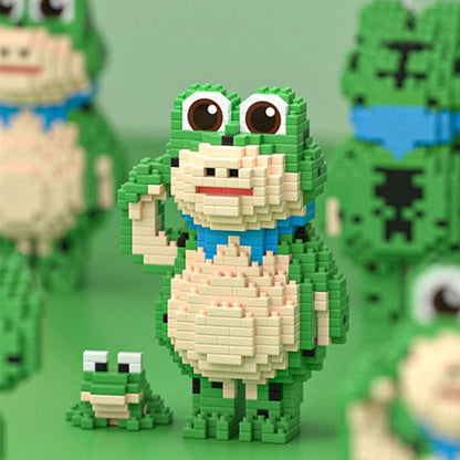 855pcs /Box Children Educational Assembly Small Frogs Building Blocks Toy(Salute) - Building Blocks by buy2fix | Online Shopping UK | buy2fix