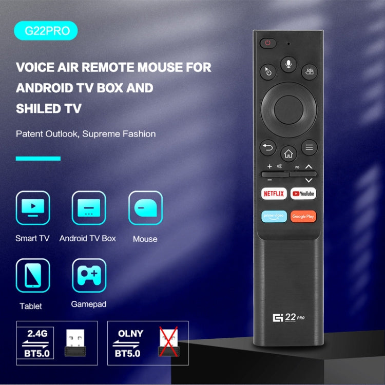 2.4G Wireless Flying Mouse Bluetooth Voice Remote Control for TV/Set-top Box/Projector - Universal by buy2fix | Online Shopping UK | buy2fix