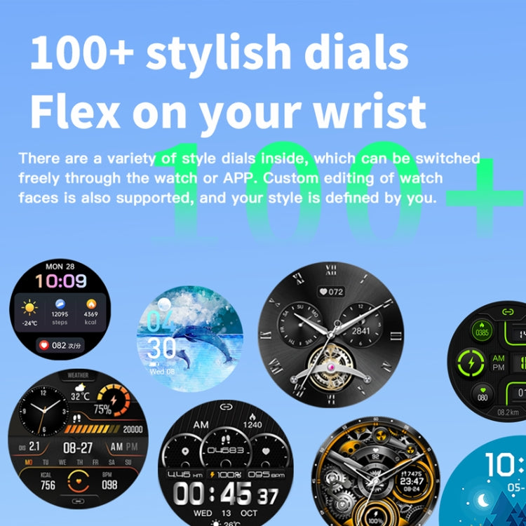 F207 Smart Watch 1.35-Inch Narrow Edge Screen Supports Bluetooth Calls / 24H Health Monitoring / 150+ Sports Modes, Color: Silver Milan - Smart Watches by buy2fix | Online Shopping UK | buy2fix