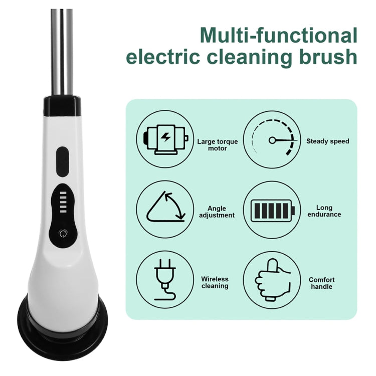 6-in-1 JY-6010 Household Retractable Dual-purpose Rotating Cleaning Brush Bathroom Glass Brush - Sponges, Cloths & Brushes by buy2fix | Online Shopping UK | buy2fix