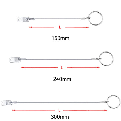 4.5mm 316 Stainless Steel Marine Hardware Spring Safety Stop, Specifications: Safety Pin - Marine Accessories & Parts by buy2fix | Online Shopping UK | buy2fix