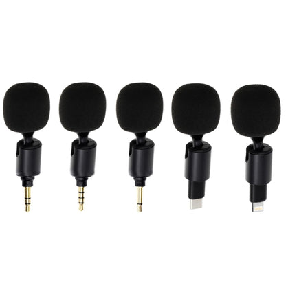 Mobile Phone Live Broadcast Microphone, Style: 3.5 Straight Head 2-section Plug (Sponge Cover) - Microphone by buy2fix | Online Shopping UK | buy2fix