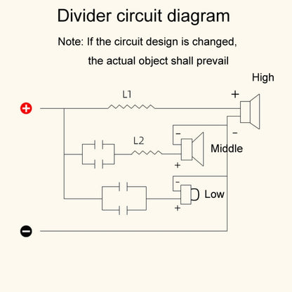 High Medium And Low 3-Way Audio Crossover Home Cinema Speaker Divider, Style: 305B Model - Audio Crossover by buy2fix | Online Shopping UK | buy2fix