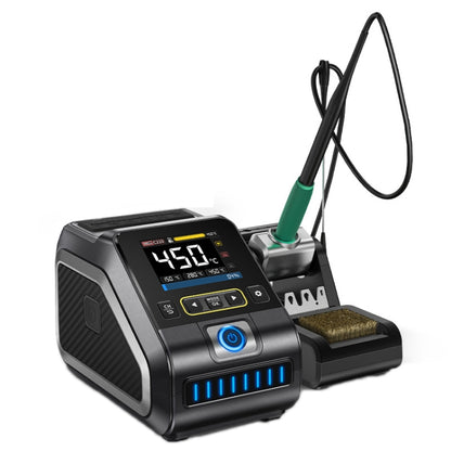 FNIRSI 200W Intelligent Constant Temperature Electric Soldering Iron Station, Set: EU Plug F245 Upgrade 6 Heads - Electric Soldering Iron by FNIRSI | Online Shopping UK | buy2fix