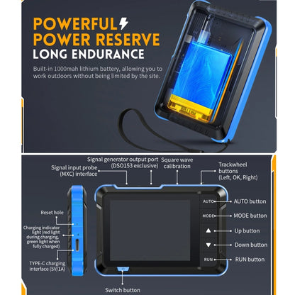 FNIRSI 2 In 1 Mini Portable Digital Oscilloscope Signal Generator, Set: Standard - Digital Multimeter by FNIRSI | Online Shopping UK | buy2fix